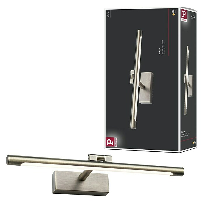 Paulmann Aplique LED para cuadros Mingo (11 W, L x An x Al: 17,5 x 41,5 x 5 cm, Latón, Blanco cálido) | BAUHAUS