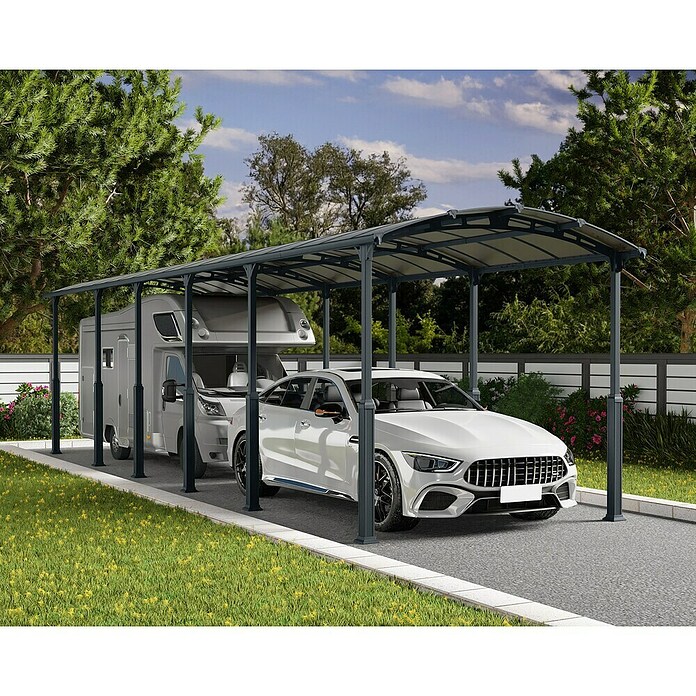 Palram Carport (L x An: 1.290 x 359 cm, Altura de entrada: 329 cm)