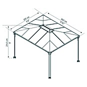Palram Pavillon (L x B: 360 x 295 cm, Bronze)