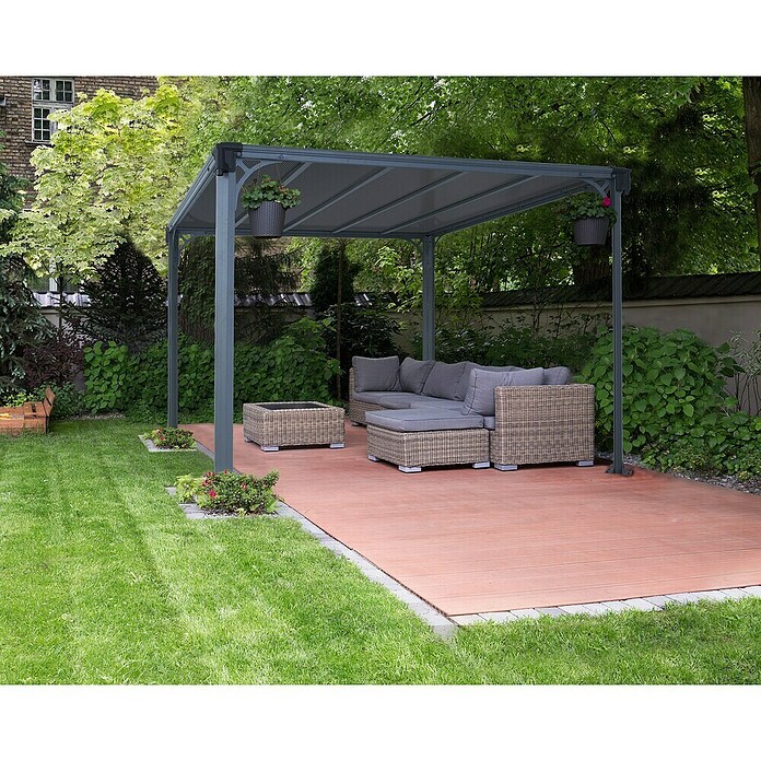 Palram Pérgola (L x An: 308 x 308 cm, Antracita)
