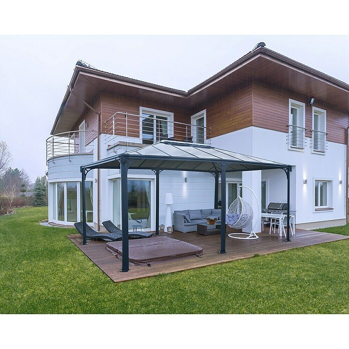 Palram Pavillon Martinique 5000 (L x B: 492 x 359 cm, Bronze)