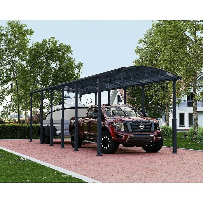 Palram Carport (L x An: 1.290 x 359 cm, Altura de entrada: 329 cm)