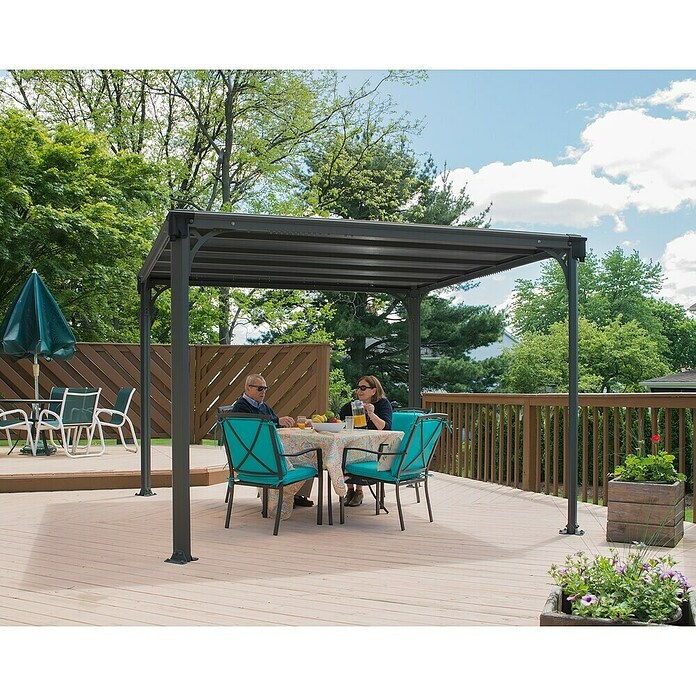 Palram Pérgola (L x An: 308 x 308 cm, Antracita)
