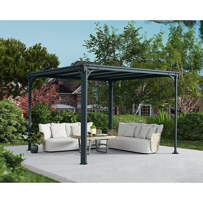 Palram Pérgola (L x An: 308 x 308 cm, Antracita)