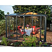 Palram Gartenpavillon Ledro 3600 (L x B: 360 x 360 cm, Anthrazit, Bronze)