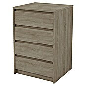 Meka Block Cajonera K66 (L x An x Al: 45 x 50,2 x 73,4 cm, Número de cajones: 4 ud., Roble corteza) | BAUHAUS