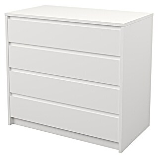Meka Block Cajonera K66 (L x An x Al: 45 x 80,2 x 73,4 cm, Número de cajones: 4 ud., Blanco liso)