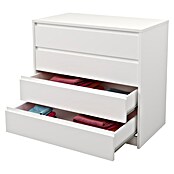 Meka Block Cajonera K66 (L x An x Al: 45 x 80,2 x 73,4 cm, Número de cajones: 4 ud., Blanco liso) | BAUHAUS