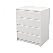 Meka Block Cajonera K66 (L x An x Al: 45 x 60,2 x 73,4 cm, Número de cajones: 4 ud., Blanco liso) | BAUHAUS