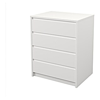 Meka Block Cajonera K66 (L x An x Al: 45 x 60,2 x 73,4 cm, Número de cajones: 4 ud., Blanco liso)