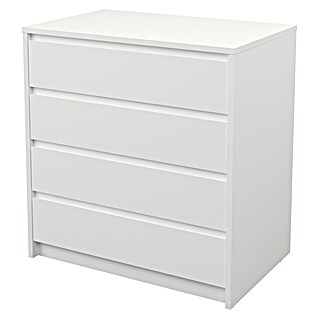 Meka Block Cajonera K66 (L x An x Al: 45 x 70,2 x 73,4 cm, Número de cajones: 4 ud., Blanco liso)