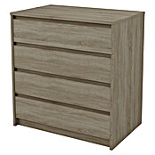 Meka Block Cajonera K66 (L x An x Al: 45 x 70,2 x 73,4 cm, Número de cajones: 4 ud., Roble corteza) | BAUHAUS