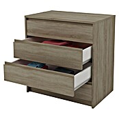 Meka Block Cajonera K66 (L x An x Al: 45 x 70,2 x 73,4 cm, Número de cajones: 4 ud., Roble corteza) | BAUHAUS