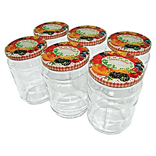 Set staklenki s poklopcem (6 Kom.)