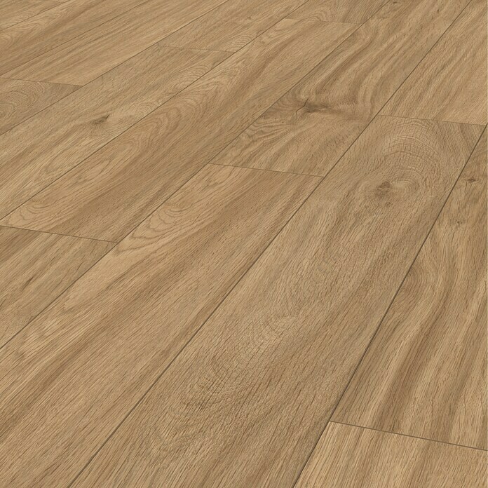 LOGOCLIC Aquaprotect Laminat Soft Oak1.285 x 192 x 8 mm, Landhausdiele Detail Shot