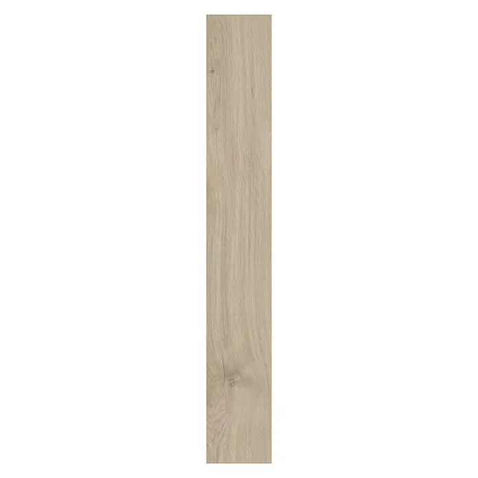LOGOCLIC Laminatmuster Aquaprotect Nature Oak - 290 x 200 x 8 mm, Landhausdiele - Bild einer einzelnen hellen Holzdiele mit dezenter Maserung, ideal für moderne Bodenbeläge und Wandverkleidungen.