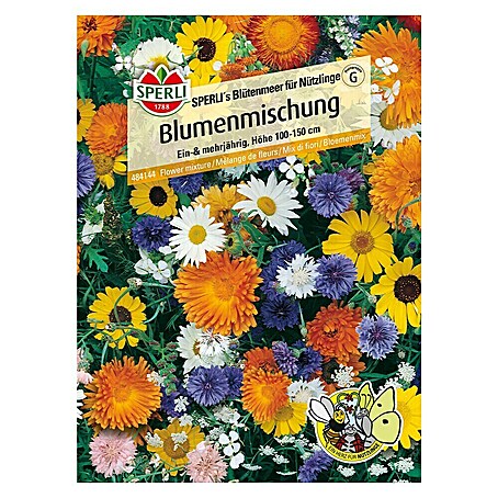 Sperli Blumensamen Blütenmeer für Nützlinge (Verschiedene Sorten, Mehrfarbig, 1,5 m²)