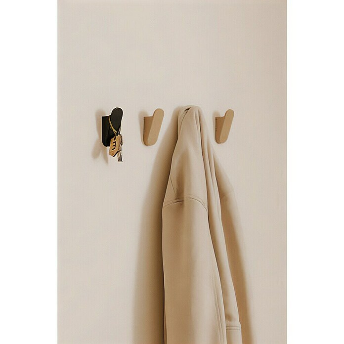 Cosmic Colgador de baño Alife (L x Al: 3,3 mm x 9,1 cm, Blanco perla, 2 ud.) | BAUHAUS