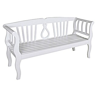 Garden Pleasure Gartenbank Arcadia (B x T x H: 150 x 53 x 45 cm, Eukalyptus, Weiß)
