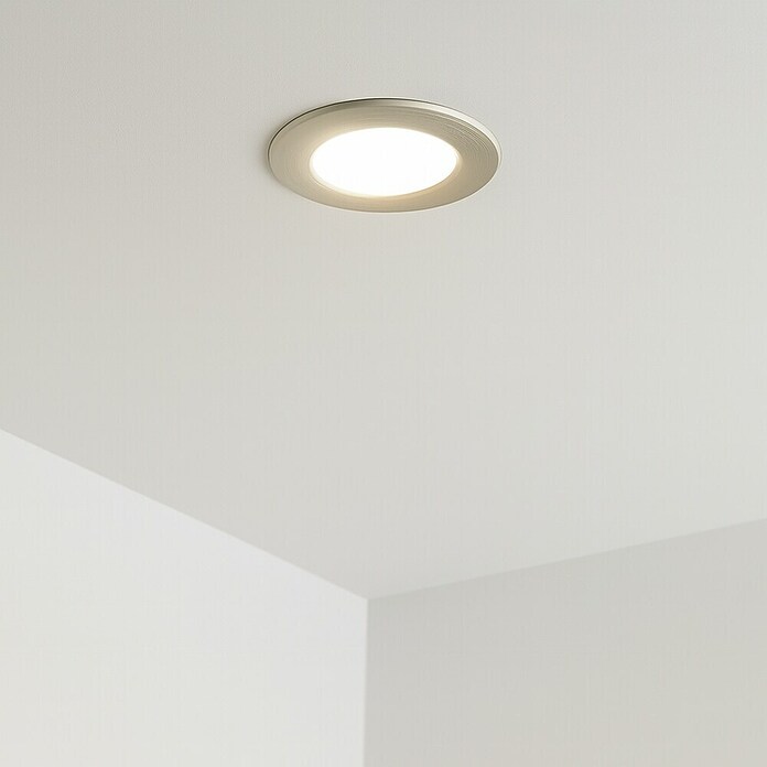 Eglo Fueva 5 Downlight empotrable LED redondo (2,7 W, Ø x Al: 8,6 x 2,6 cm, Blanco neutro) | BAUHAUS
