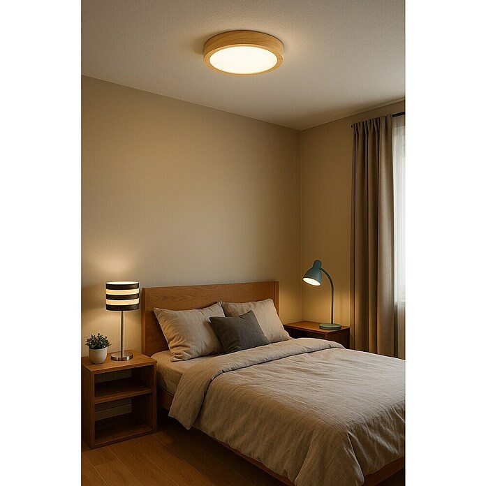 Alverlamp Foco downlight de superficie LED Nordic (20 W, Blanco neutro, Diámetro: 22 cm) | BAUHAUS