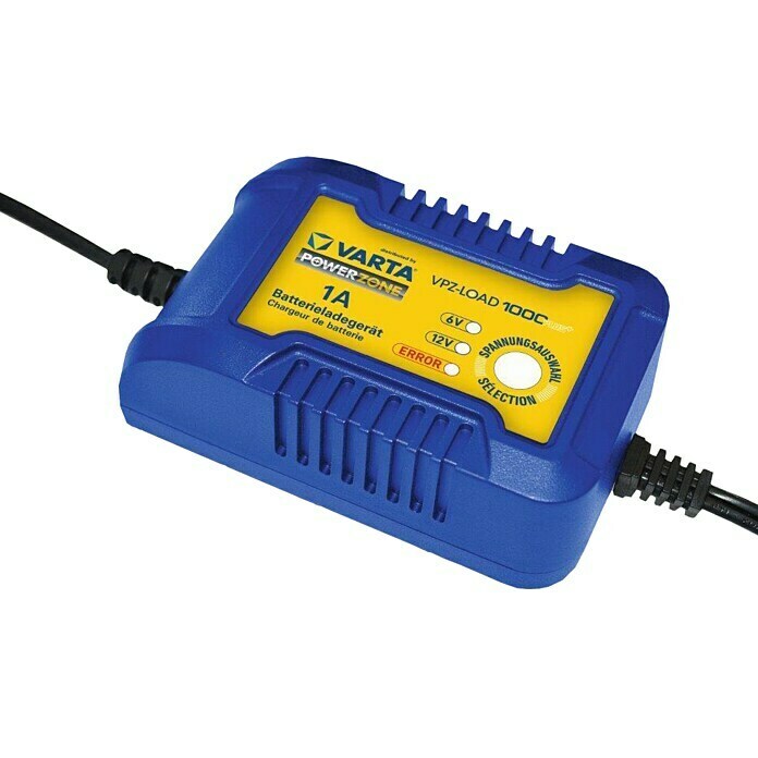 Varta Batterie-Ladegerät 1000 Plus (Geeignet für:  AGM-/Gel-/Nass-/Blei-Säure-Batterien 6/12 V) | BAUHAUS