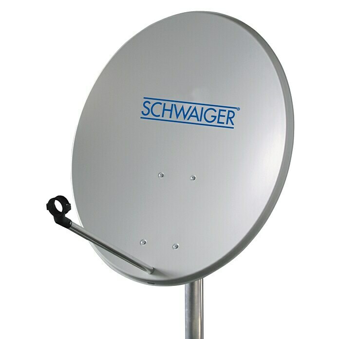 Schwaiger SatellitenschüsselStahl, Durchmesser Spiegelfläche: 55 cm, Grau Front View