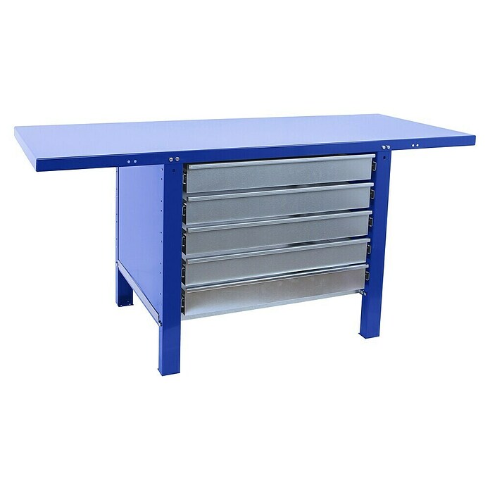 Simonrack Simonwork Banco de trabajo BT6L PRO Box Metal (L x An: 73 x 180 cm, Altura de trabajo: 83 cm, Carga soportada: 600 kg, Azul) | BAUHAUS