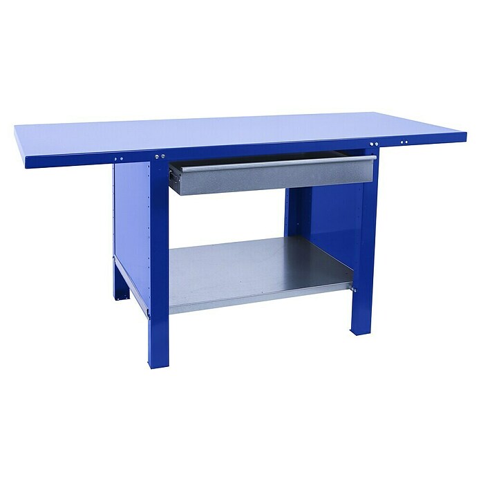 Simonrack Simonwork Banco de trabajo BT6 PRO Box Metal (L x An: 73 x 120 cm, Altura de trabajo: 83 cm, Carga soportada: 1.035 kg, Azul) | BAUHAUS