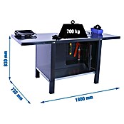 Simonrack Simonwork Banco de trabajo BT6L PRO Cabinet Metal (L x An: 73 x 180 cm, Altura de trabajo: 83 cm, Carga soportada: 700 kg, Antracita) | BAUHAUS