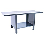 Simonrack Simonwork Banco de trabajo BT6L PRO Metal (L x An: 73 x 180 cm, Altura de trabajo: 83 cm, Carga soportada: 1.000 kg, Gris) | BAUHAUS