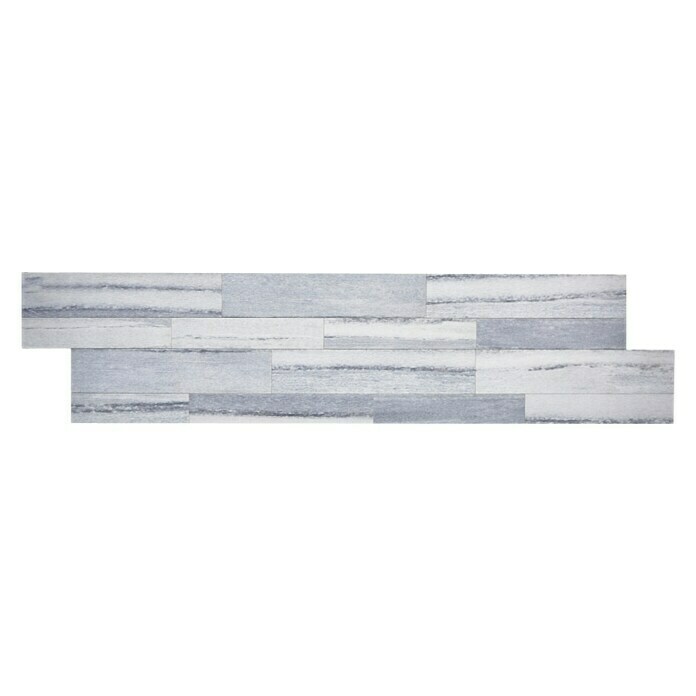 Selbstklebemosaik (15,2 x 61 cm, Vinyl, Grau)