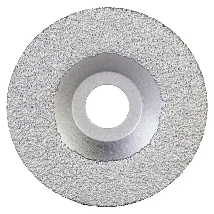 Rubi Disco de corte VDG - Ø x Es: 100 x 2,4 mm, Orificio: 22,2 mm - Primer plano de una muela de diamante, ideal para tareas de rectificado precisas y acabado de superficies.