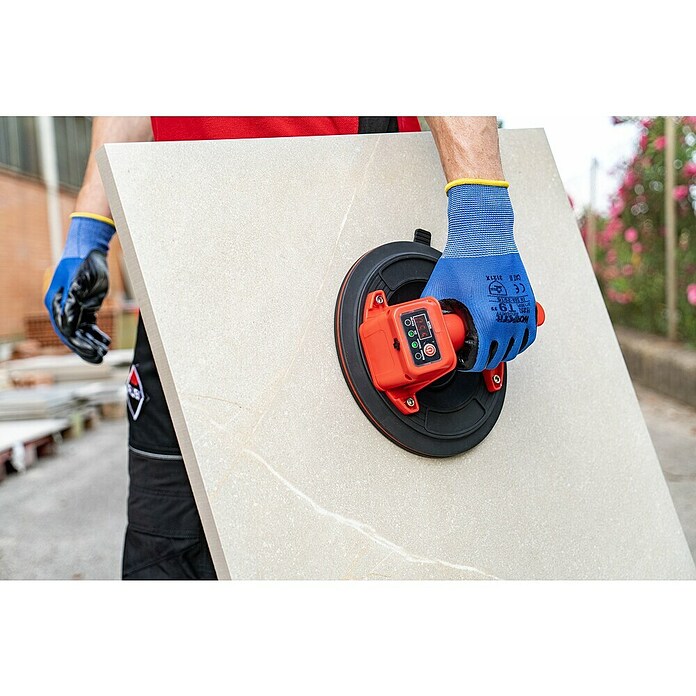 Rubi Ventosa para superficies lisas Octo USB Energy (1 batería, 3,7 V, Diámetro: 220 mm, Carga soportada: 140 kg) | BAUHAUS