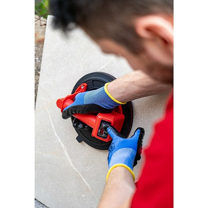 Rubi Ventosa para superficies lisas Octo USB Energy (1 batería, 3,7 V, Diámetro: 220 mm, Carga soportada: 140 kg) | BAUHAUS
