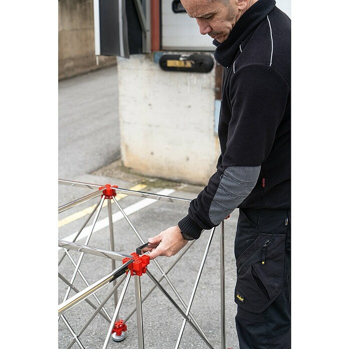 Rubi Mesa de trabajo extensible Spider (L x An: 120 x 120 cm, Peso máximo admitido: 700 kg) | BAUHAUS