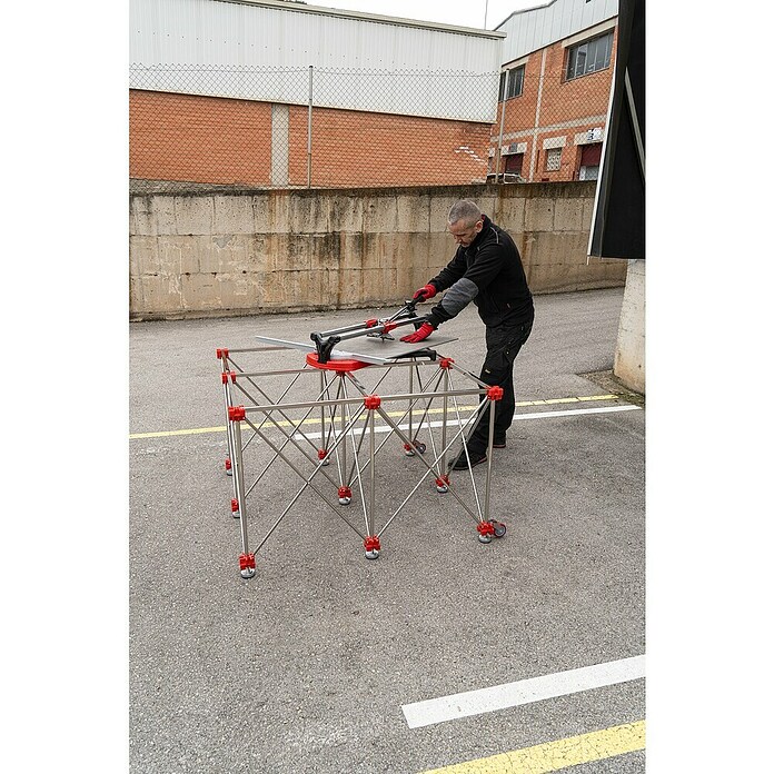 Rubi Mesa de trabajo extensible Spider (L x An: 120 x 120 cm, Peso máximo admitido: 700 kg) | BAUHAUS