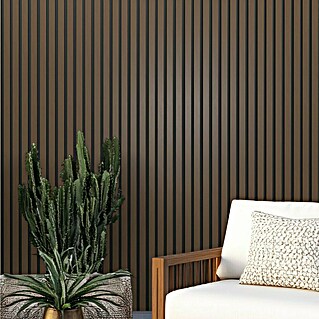 Wandpaneel Outdoor (Dark Brown, WPC, 2.350 x 219 x 26 mm)