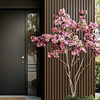Wandpaneel Outdoor (Brown, WPC, 2.350 x 219 x 26 mm)
