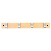 Inofix Perchero 3704 (L x An x Al: 49 x 6 x 6 cm, Número de ganchos: 4, Natural, Madera)