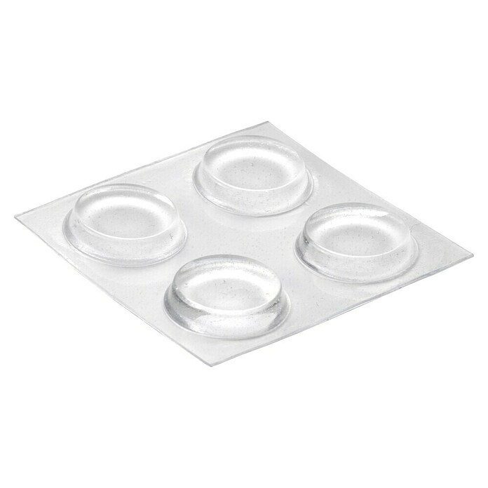 Inofix Adhesivo antideslizante 4053-2 (Diámetro: 19 mm, Transparente, Pegado, 4 piezas)