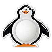Inofix Tope de puerta infantil Pingüino (Plástico, Blanco/Negro)