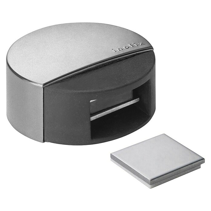 Inofix Tope de puerta 2037 (Acero inoxidable, Gris metalizado)