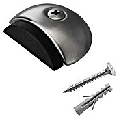 Inofix Tope de puerta 3163 (Acero inoxidable, Plateado/Negro)