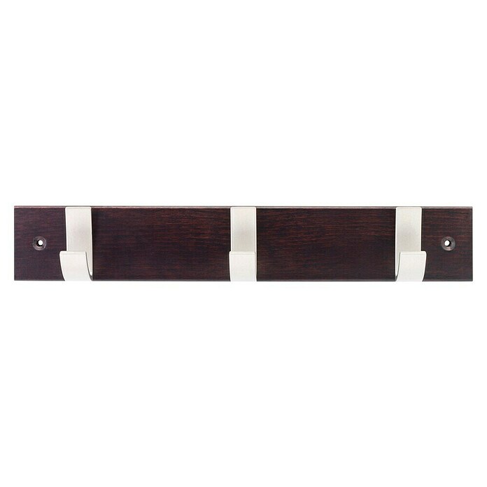 Inofix Perchero 3703 (L x An x Al: 36 x 6 x 6 cm, Número de ganchos: 3, Wengué, Madera)