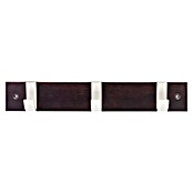 Inofix Perchero 3703 (L x An x Al: 36 x 6 x 6 cm, Número de ganchos: 3, Wengué, Madera)