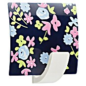 Inofix Colgador adhesivo Floral (1 ud., Azul, Cuadrado)