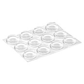 Inofix Adhesivo antideslizante 4051-2 (Diámetro: 13 mm, Transparente, Pegado, 14 piezas)