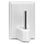 Inofix Colgador adhesivo 2042 (4 uds., Plástico, Blanco, Rectangular)