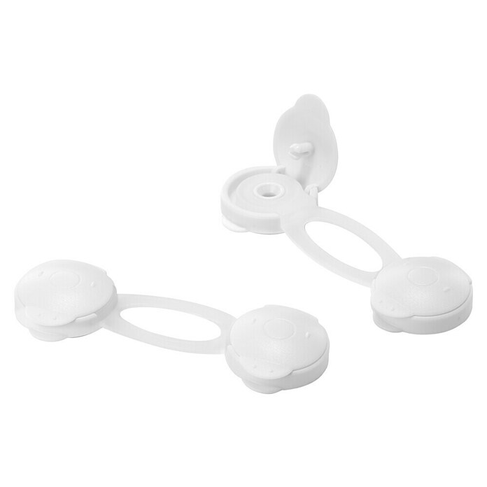 Inofix Cierre para muebles 5101-2- (Blanco, Tipo de montaje: Pegado)
